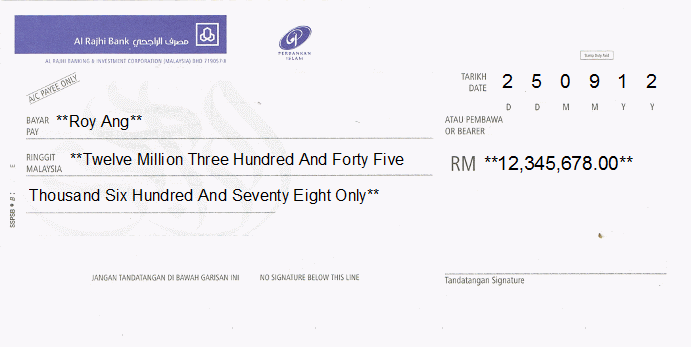 Professional Cheque Printing Examples 9290