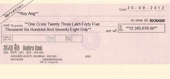 Cheque Printing Software India With Cracks