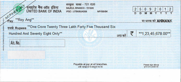 Indian Cheque Printing Software Freeware